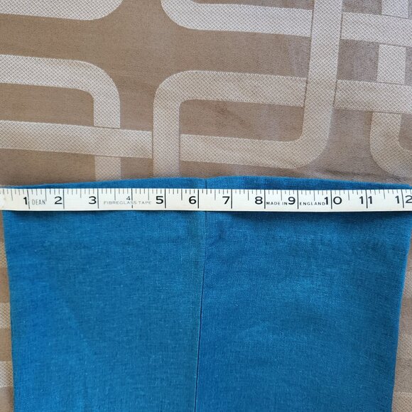 BANANA REPUBLIC TURQUOISE BLUE HIGH-RISE WIDE LINEN BLEND PANTS NEW SIZE 4 - Picture 10 of 11
